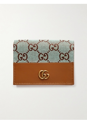 Gucci - Canvas-jacquard And Leather Wallet - Brown - One size