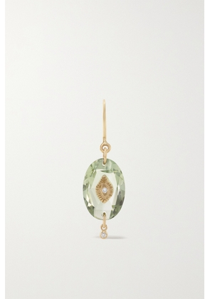 Pascale Monvoisin - Souad N°2 9-karat Gold, Amethyst And Diamond Earring - One size
