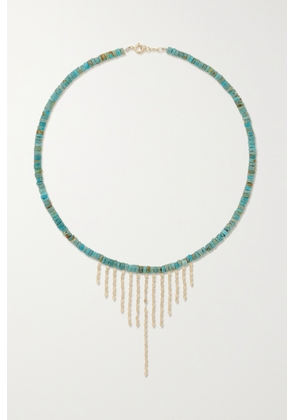 Pascale Monvoisin - Taylor N°3 9-karat Gold Turquoise Necklace - Blue - One size