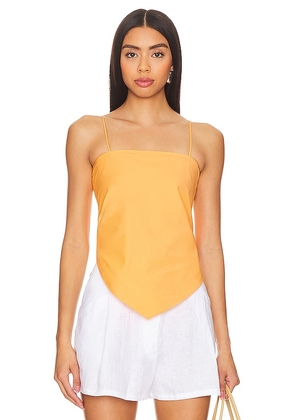 LNA Scarf Tank in Yellow. Size M, S, XS.