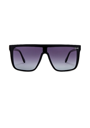 Quay Nightfall Polarized Sunglasses in Black.