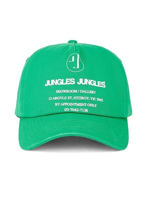 Jungles Appointment Only Trucker Cap in Green.