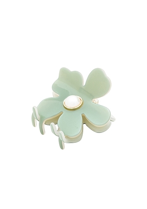 Lele Sadoughi Lily Claw Clip in Sage.