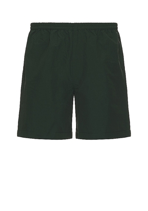 Quiet Golf Badge Nylon Shorts in Green. Size M, S, XL/1X.