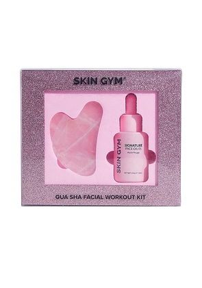 Skin Gym Facial Workout Kit Gua Sha And Signature Face Oil in Beauty: NA.
