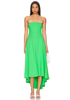 Susana Monaco Strapless High Low Dress in Green. Size M, S, XL, XS.