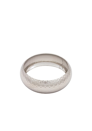 8 Other Reasons Silver Bangle in Metallic Silver.