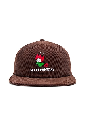 SCI-FI FANTASY Flying Rose Hat in Brown.