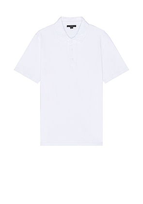 Vince Garment Dye Polo in White. Size M, S, XL/1X.