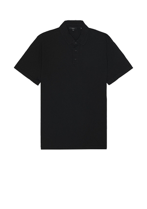 Vince Garment Dye Polo in Black. Size M, S, XL/1X.