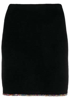 SANDRO crystal-embellished miniskirt - Black