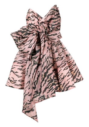 ZIMMERMANN Matchmaker oversize-bow minidress - Pink
