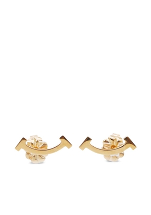 Tiffany & Co. Pre-Owned 18k yellow gold T Smile earrings