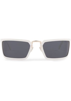 Prada Eyewear Runway rectangle-frame sunglasses - White