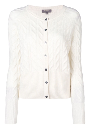 N.Peal cable knit cardigan - Neutrals