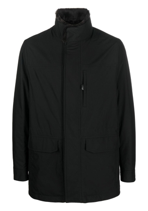 Brioni zip-up padded jacket - Black