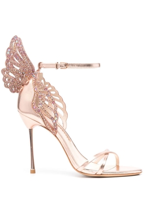 Sophia Webster Heavenly butterfly-detail heeled sandals - Gold