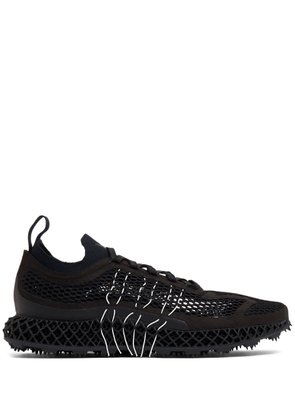 Y-3 mesh-panel low-top sneakers - Black