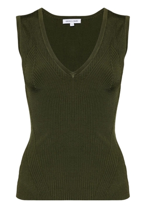 Veronica Beard ribbed-knit tank top - Green