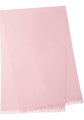 Prada triangle-jacquard cashmere scarf - Pink