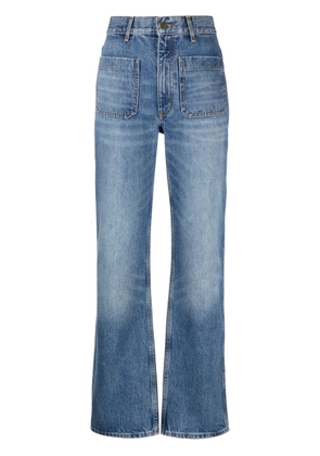 SANDRO high-waist straight-leg jeans - Blue