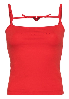 Ottolinger heart-pendant jersey top - Red