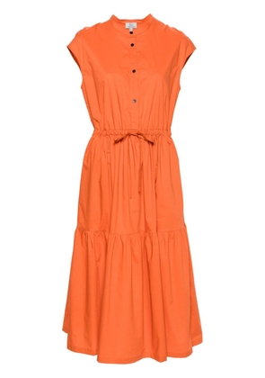 Woolrich drawstring-waist maxi dress - Orange