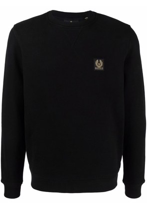 Belstaff logo patch cotton sweatshirt - Black