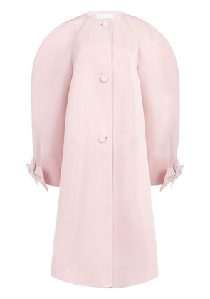 Nina Ricci single-breasted cocoon coat - Pink