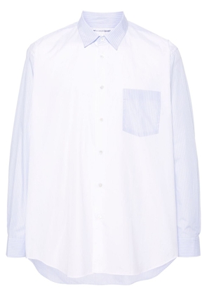 Comme Des Garçons colour-block cotton shirt - White