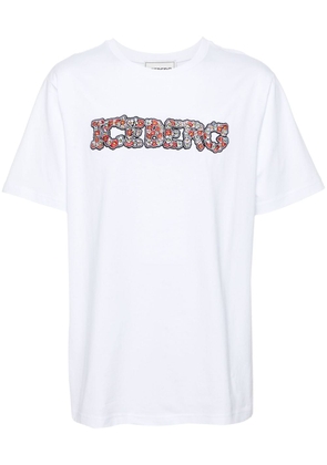 Iceberg 5D logo-embroidered T-shirt - White