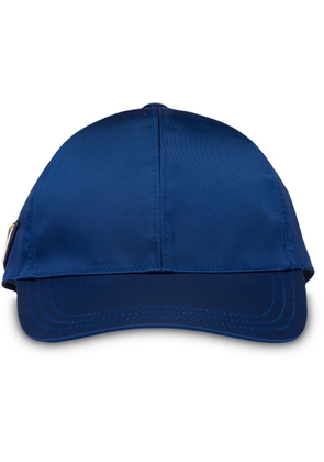Prada triangle-logo visor cap - Blue
