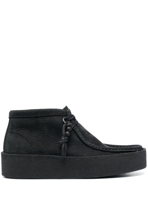 Clarks suede lace-up ankle boots - Black