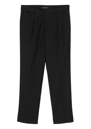 Manuel Ritz satin-trim wool tailored trousers - Black