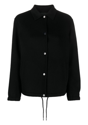 Theory wool-cashmere blend tonal jacket - Black