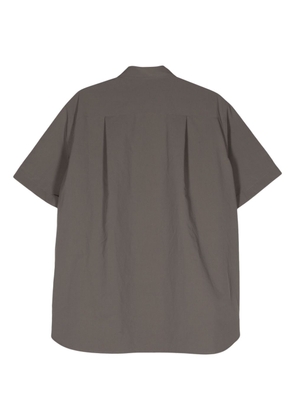 sacai side-zips button-up shirt - Neutrals