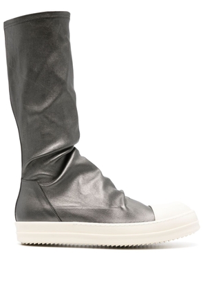 Rick Owens leather stocking sneakers - Grey