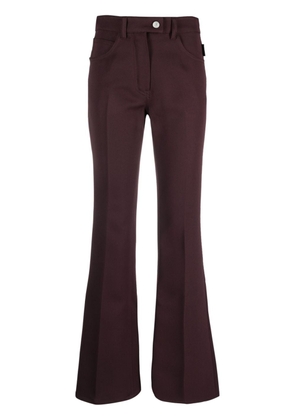 Courrèges 70's bootcut-leg trousers - Red