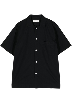 TEKLA plain organic-cotton shirt - Black