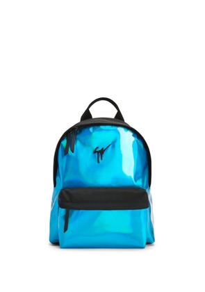 Giuseppe Zanotti logo-print detail backpack - Blue