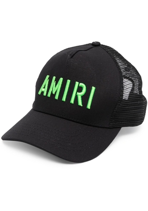 AMIRI embroidered-logo mesh cap - Black