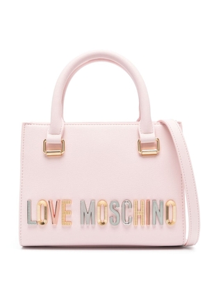 Love Moschino logo-lettering tote bag - Pink