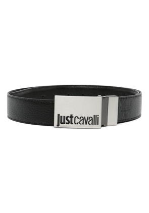 Just Cavalli logo-debossed leather belt - Black