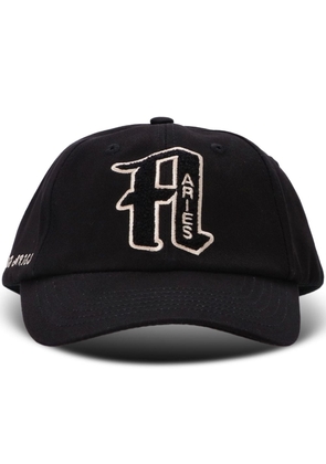 Aries logo-embroidered baseball cap - Black
