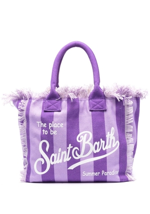 MC2 Saint Barth Vanity canvas beach bag - Purple