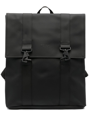 Rains MSN debossed-logo backpack - Black
