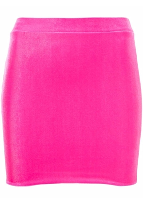 VETEMENTS velvet mini skirt - Pink