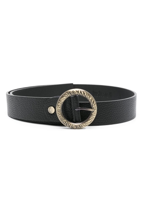 Just Cavalli logo-engraved buckle belt - Black