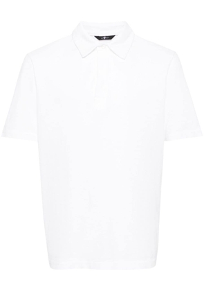 7 For All Mankind buttoned cotton polo shirt - White