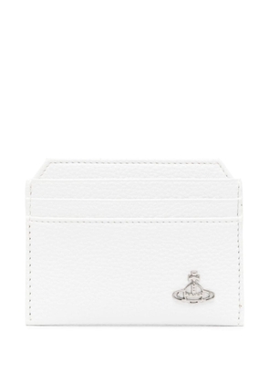 Vivienne Westwood Orb-plaque cardholder - White